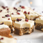 White Chocolate Cranberry Blondie Recipe by Cashmere & Cocktails