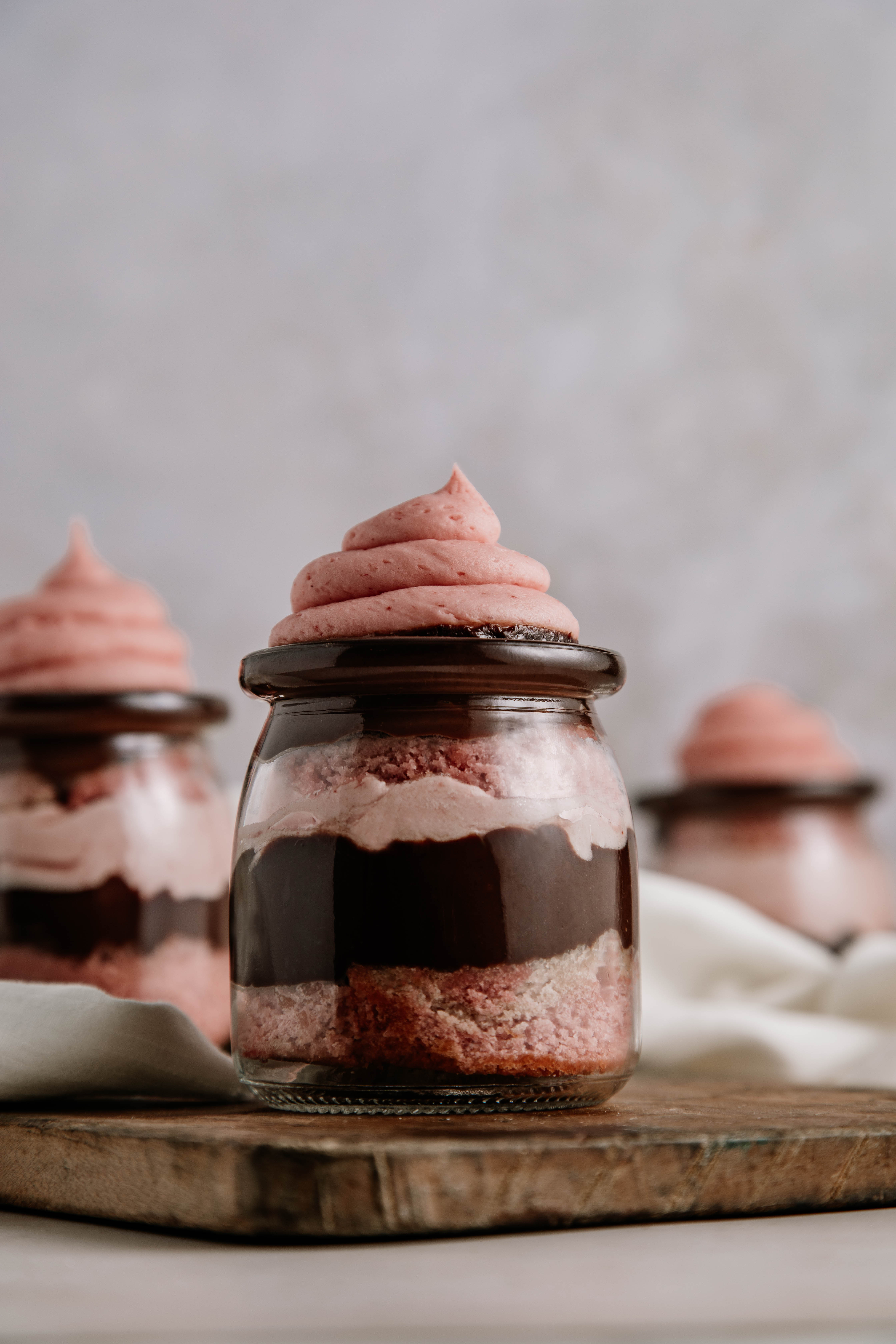 Chocolate Strawberry Cake Jars by Cashmere & Cocktails