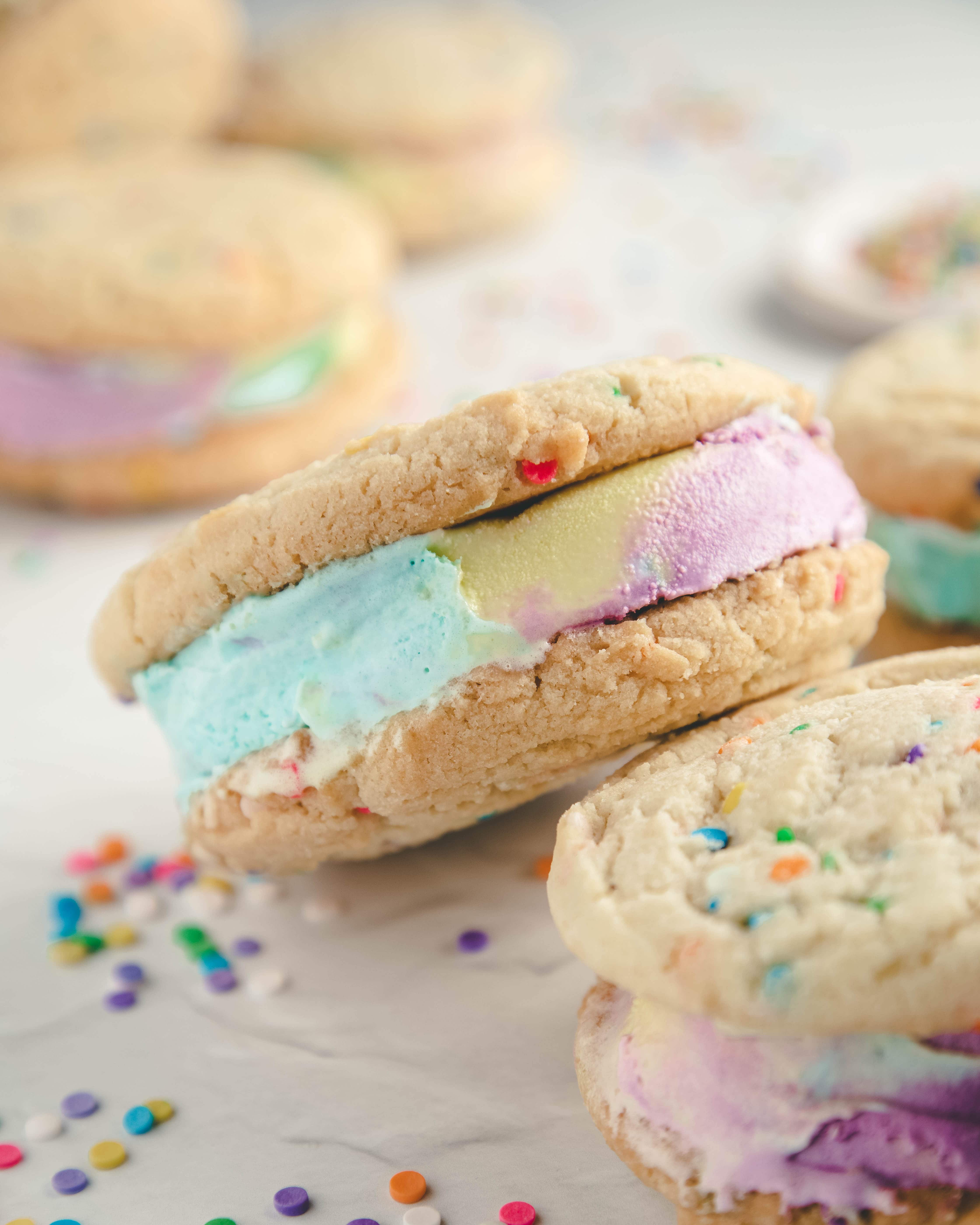 Funfetti ice cream sandwiches by Cashmere and Cocktails