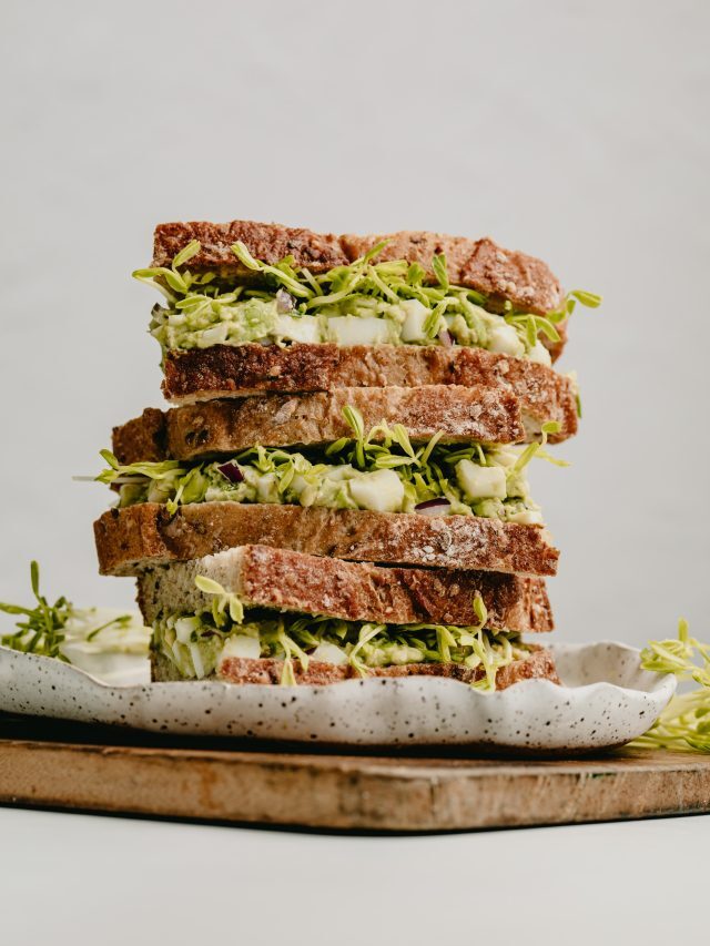 Spicy Avocado Egg Salad Sandwich